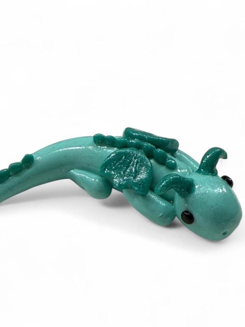 Teal Dragon Salamander Reptile Figurine - Decorative Pets Reptile Accent